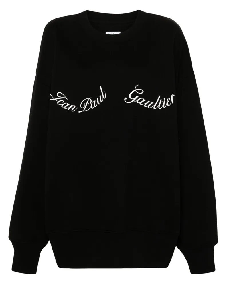 Jean Paul Gaultier Sweatshirt mit Logo-Print - Blau Blau