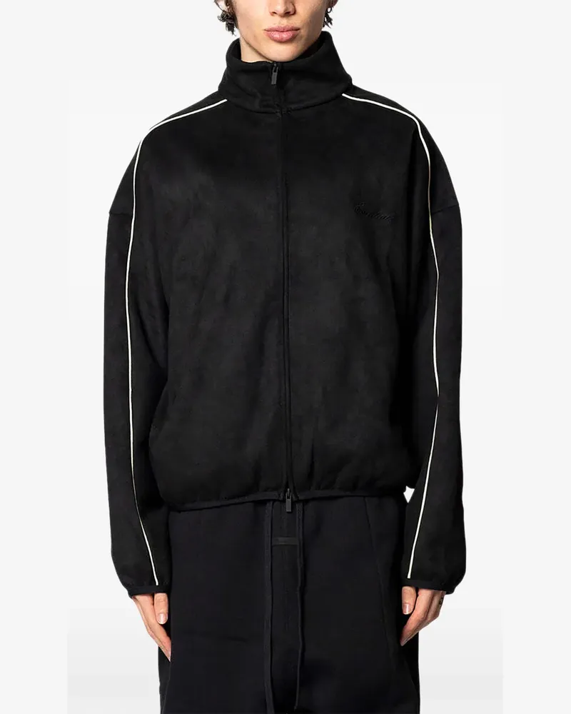 Fear of God piped faux-suede jacket - Schwarz Schwarz