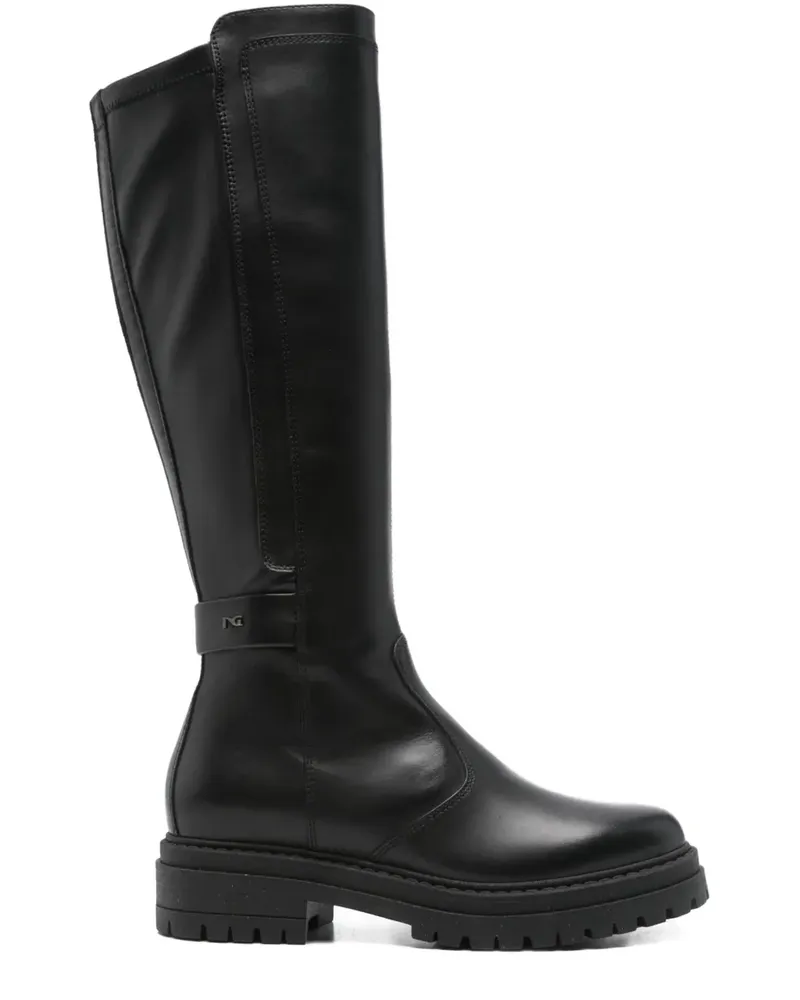 Nero Gardini Stiefel mit Reißverschlussdetail 40mm - Schwarz Schwarz