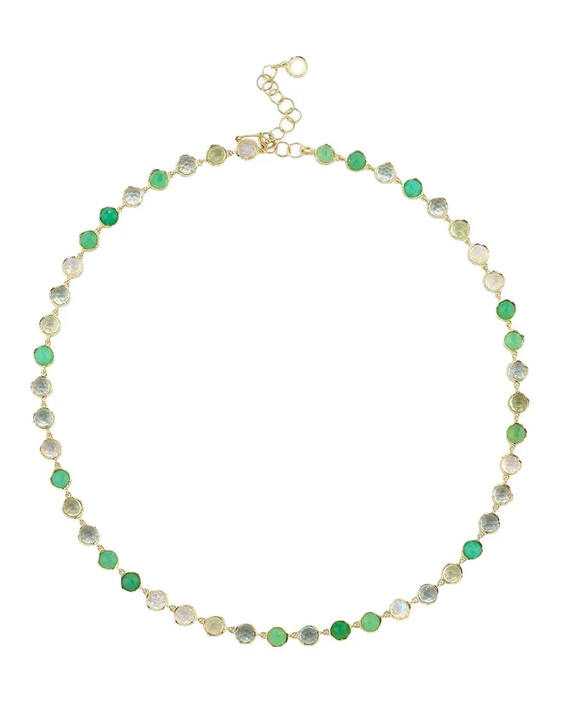Irene Neuwirth Halskette mit Prehnit und Mondstein - Gold Gold