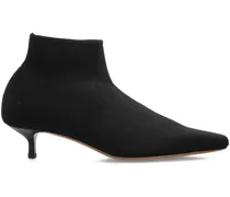 Stiefeletten mit Kitten-Heel-Absatz - Schwarz