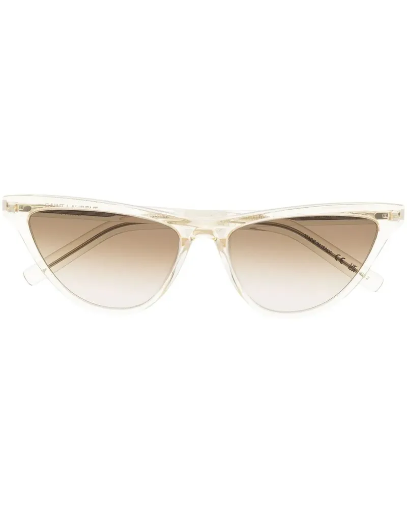 Saint Laurent Sonnenbrille mit Cat-Eye-Gestell - Gelb Gelb