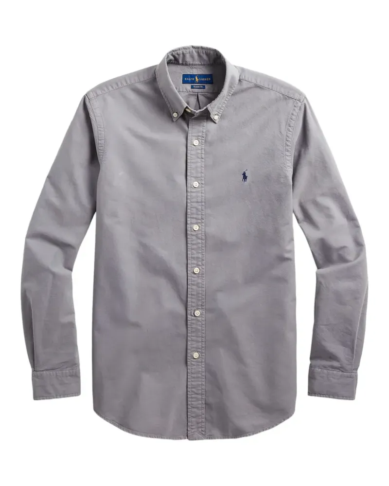 Ralph Lauren Geknöpftes Hemd mit Logo - Grau Grau