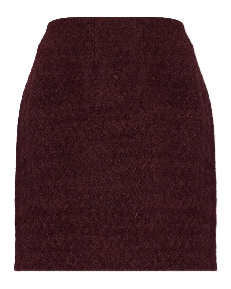 ROTATE Birger Christensen Midirock aus Bouclé - Violett Violett