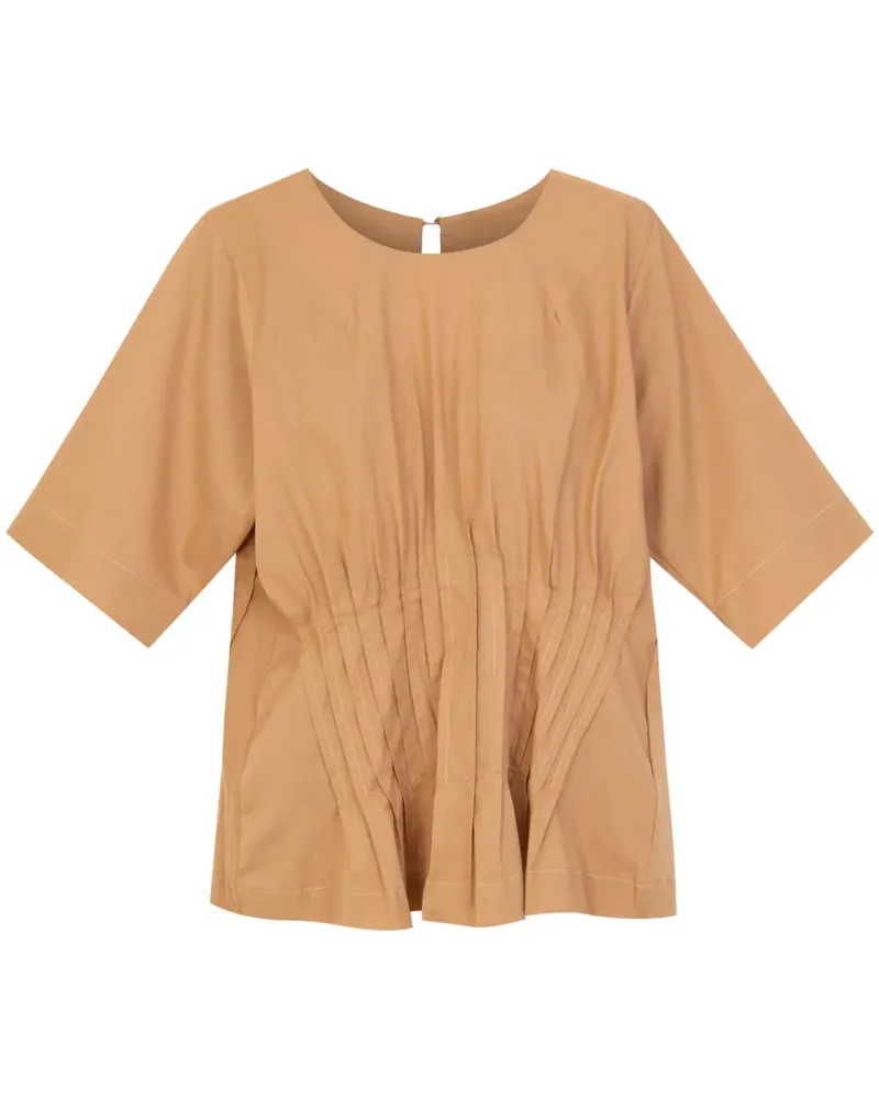 ISOLDA Labirinto de Rios Bluse - Nude Nude