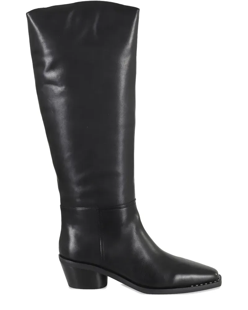 ash 50mm Harpo high-knee boots - Schwarz Schwarz