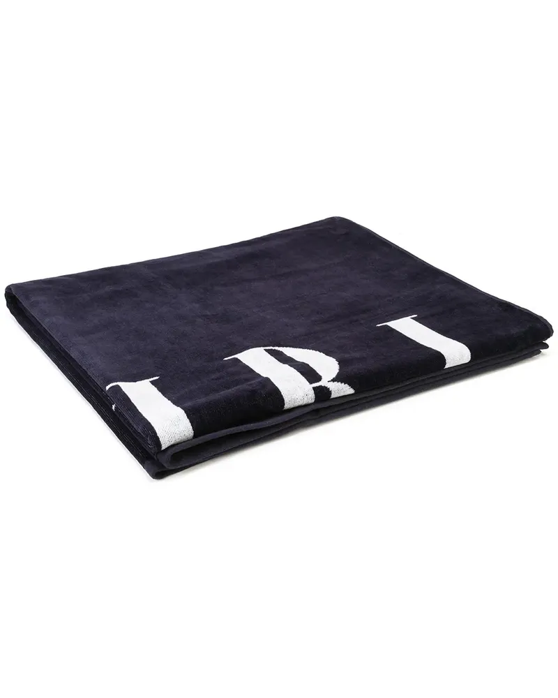 Amiri Badetuch mit Logo-Print - Blau Blau