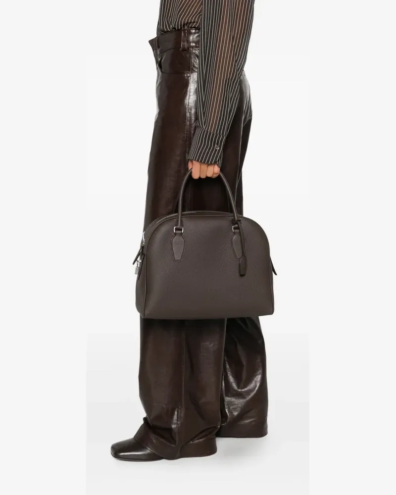 The Row India 12 top handle totebag - Braun Braun
