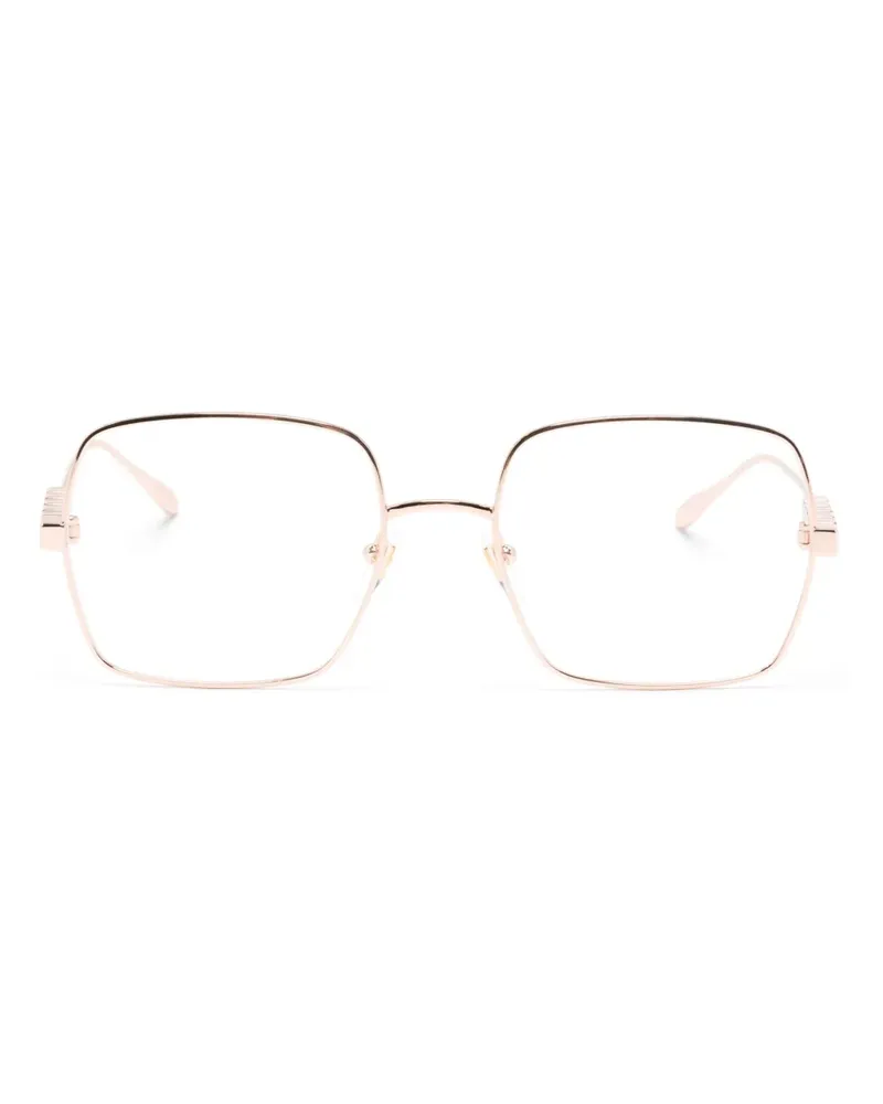 Gucci Brille mit eckigem Gestell - Gold Gold