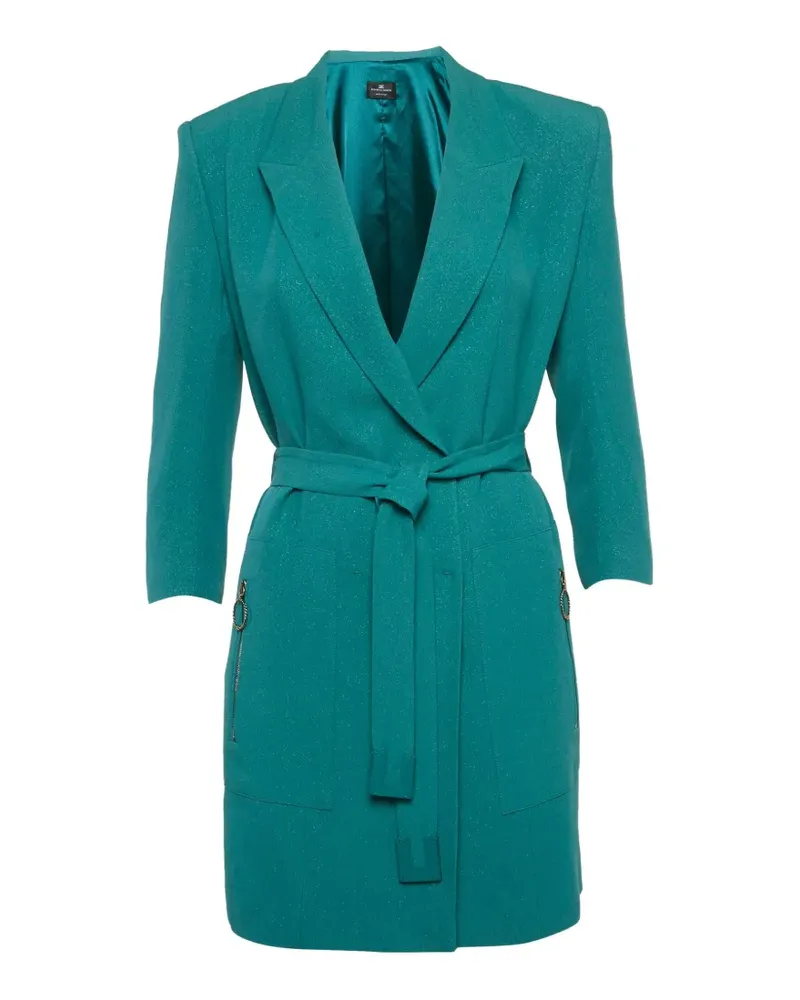 Elisabetta Franchi belted double-breasted jacket - Grün Grün