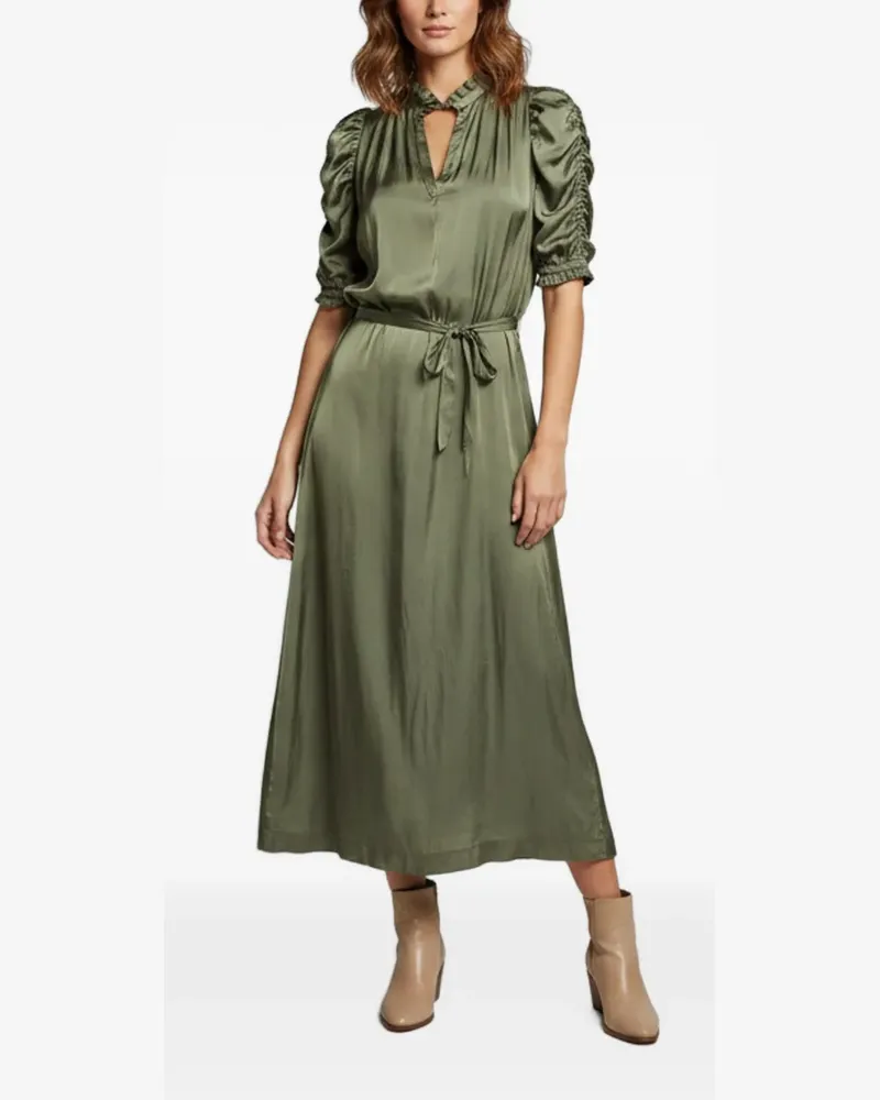 Zadig & Voltaire Ray puff-sleeve midi dress - Grün Grün