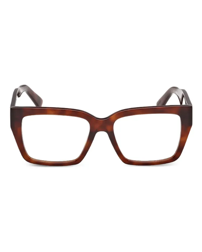 Emilio Pucci tortoiseshell-effect square-frame glasses - Braun Braun