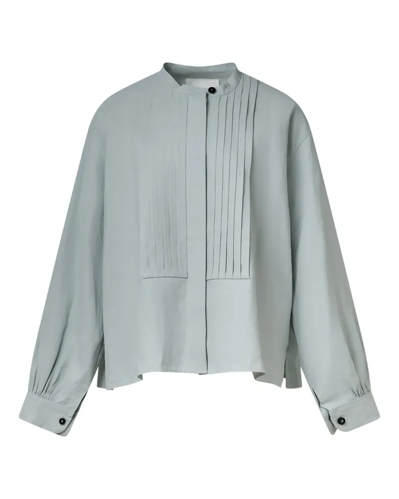Jil Sander Hemd mit Faltendetail - Blau Blau