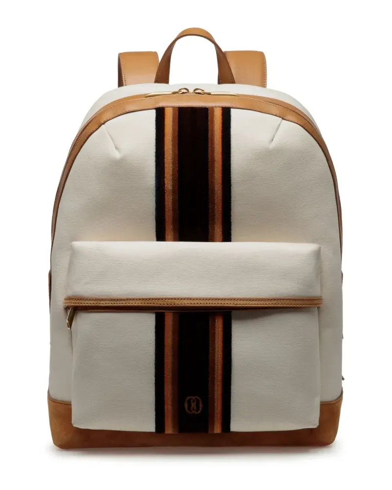 Bally Gare Rucksack mit Streifendetail - Nude Nude