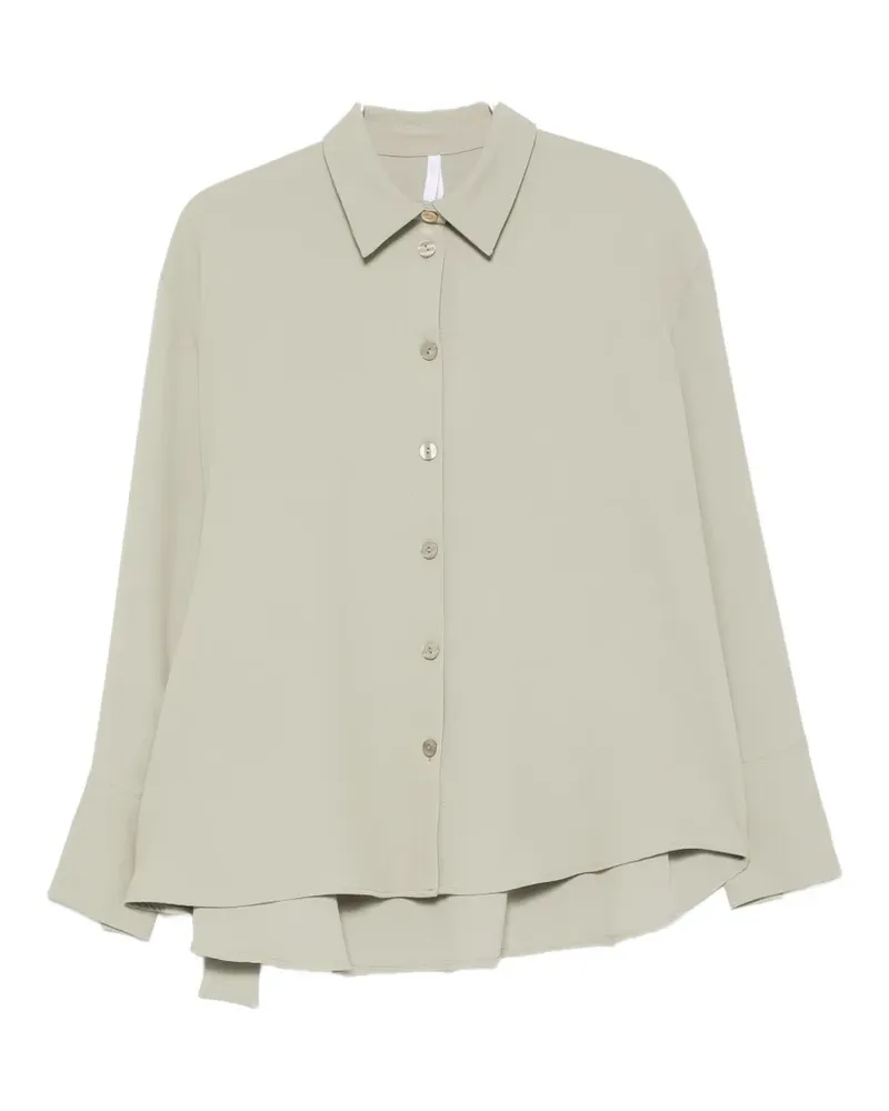 IMPERIAL bow-detail long-sleeve shirt - Grün Grün