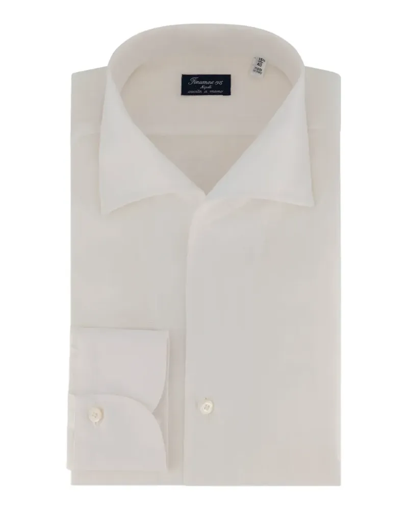 Finamore 1925 Klassisches Napoli Hemd - Weiß Weiß
