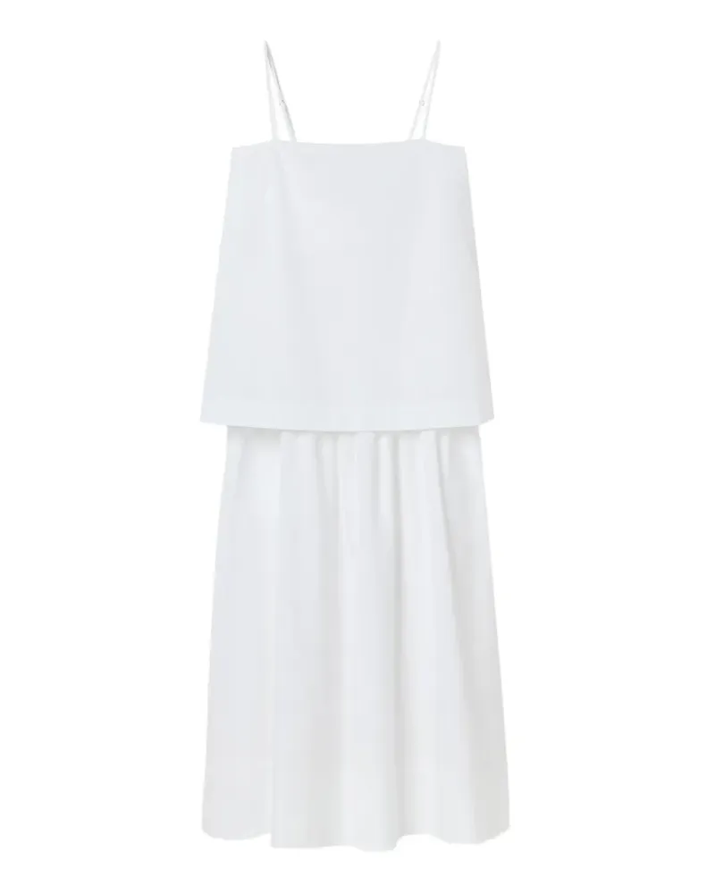 House of Dagmar Midikleid im Layering-Look - Weiß Weiß