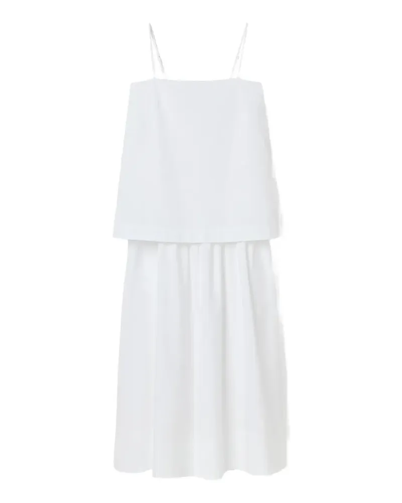 House of Dagmar layered cotton midi dress - Weiß Weiß