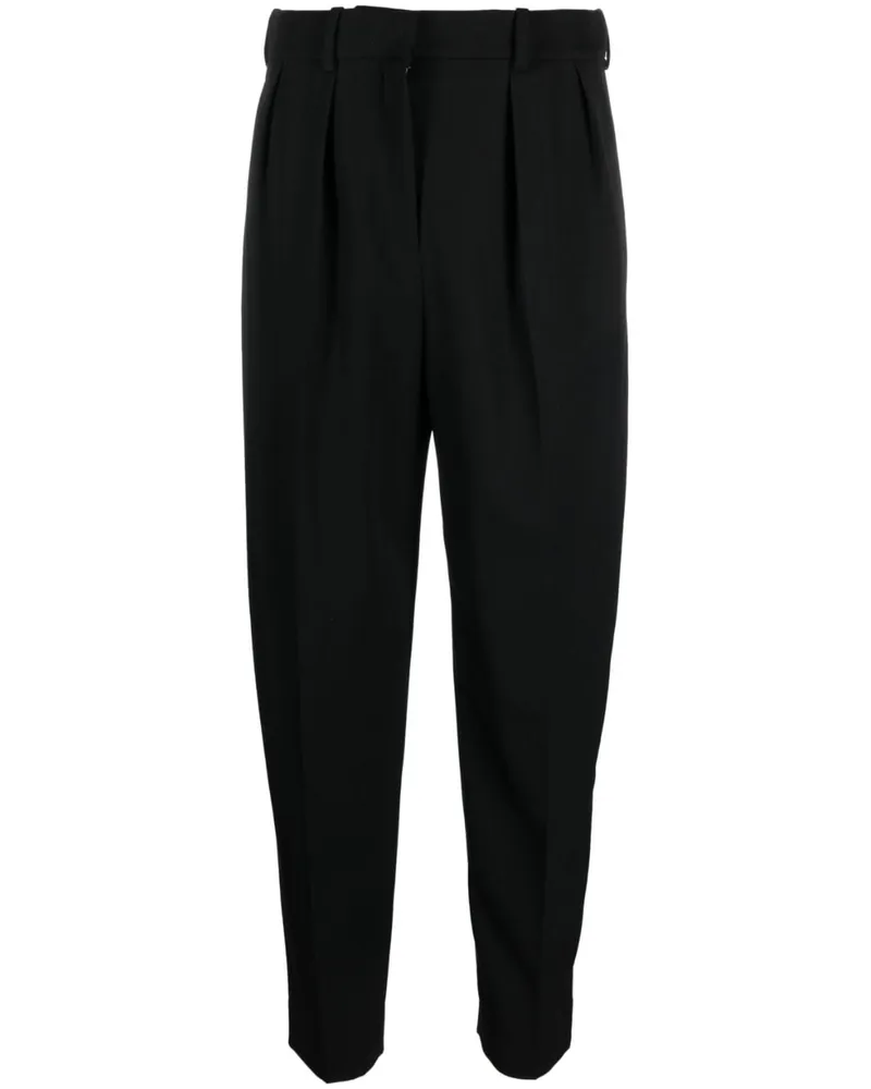 The Row Corby Bundfaltenhose - Schwarz Schwarz