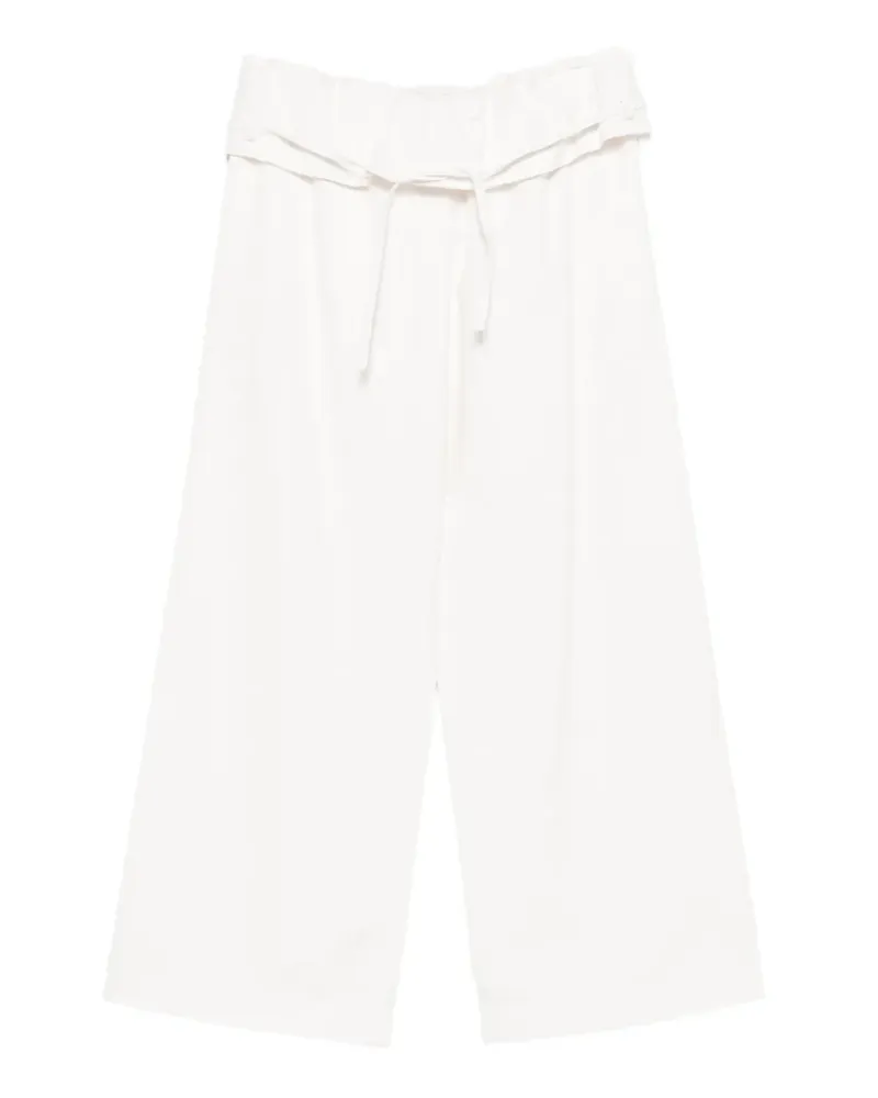 Magda Butrym Weite Hose mit Paperbag-Taille - Nude Nude