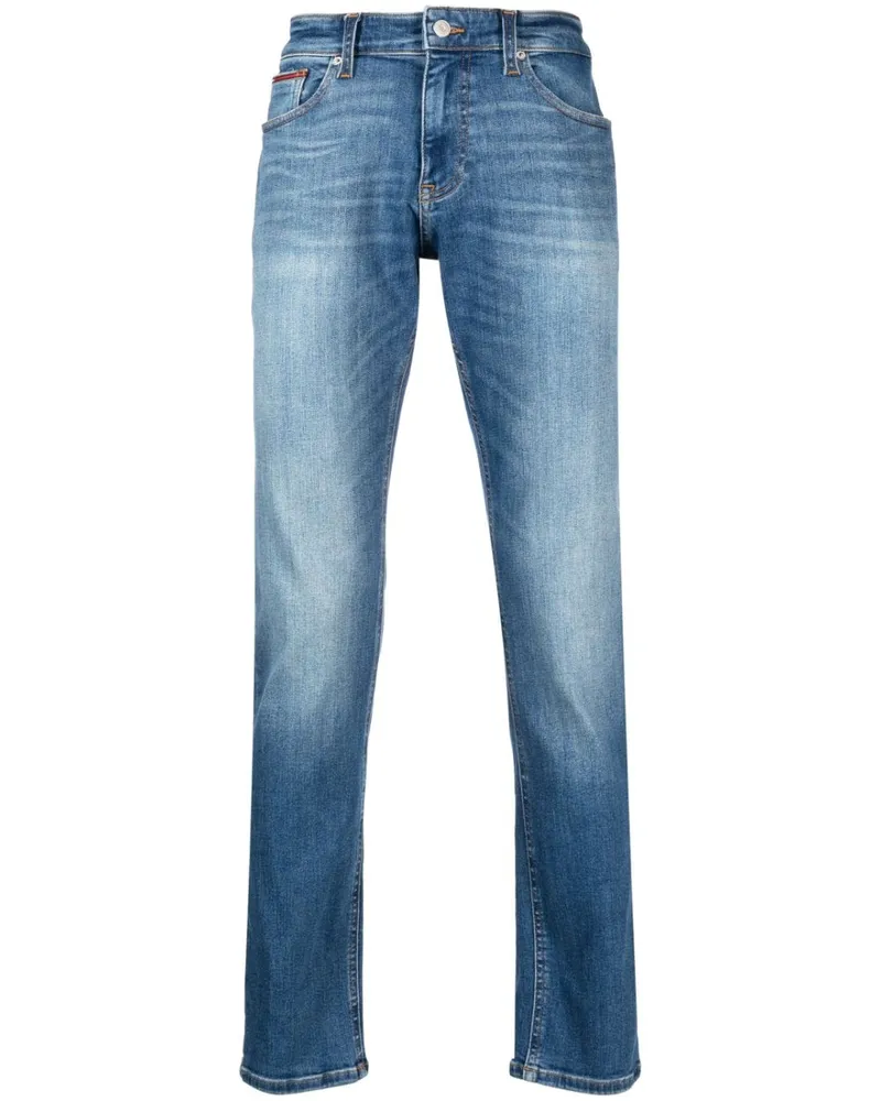 Tommy Hilfiger Tief sitzende Skinny-Jeans Blau