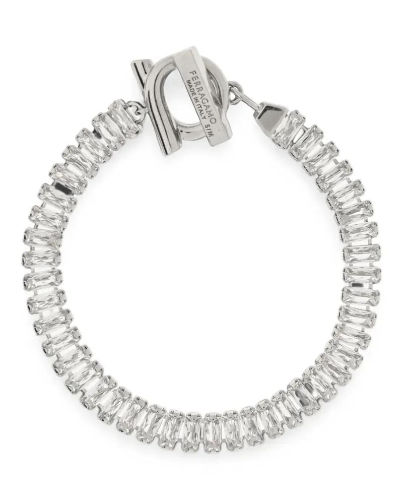 Ferragamo Gancini Armbänder mit Kristallverzierung - Silber Silber