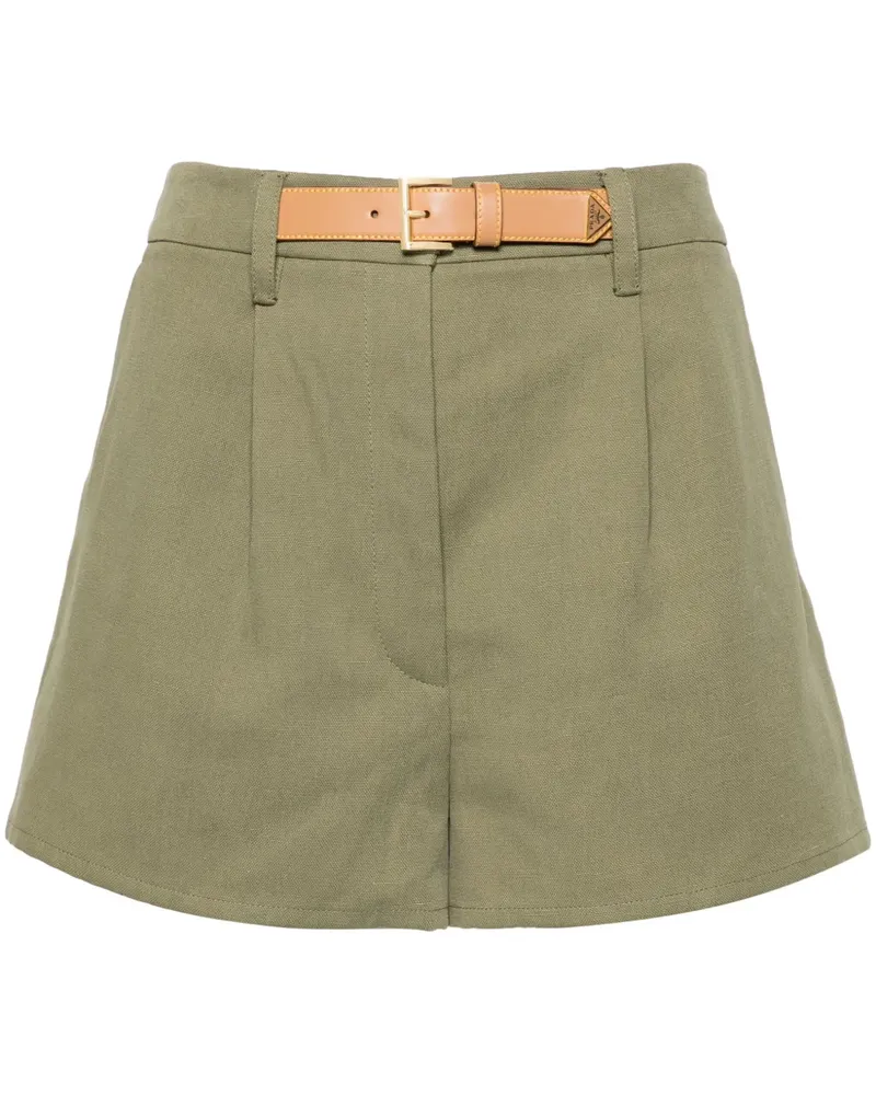 Prada Shorts mit Gürtel - Grün Grün