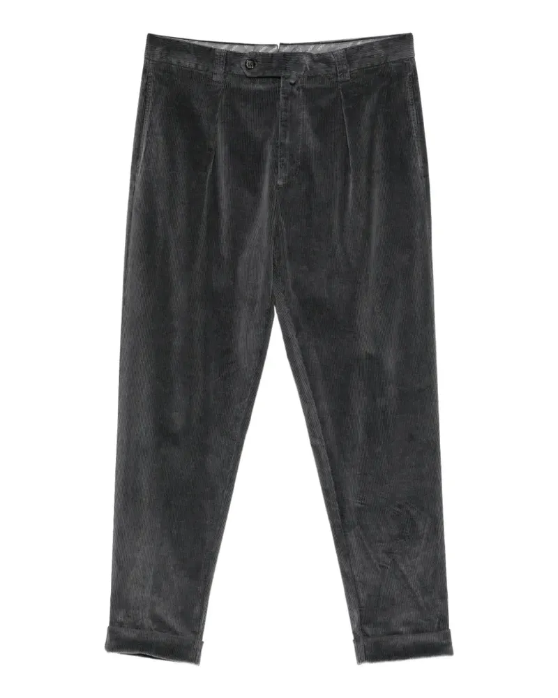 Berwich Cordhose mit Falten - Grau Grau