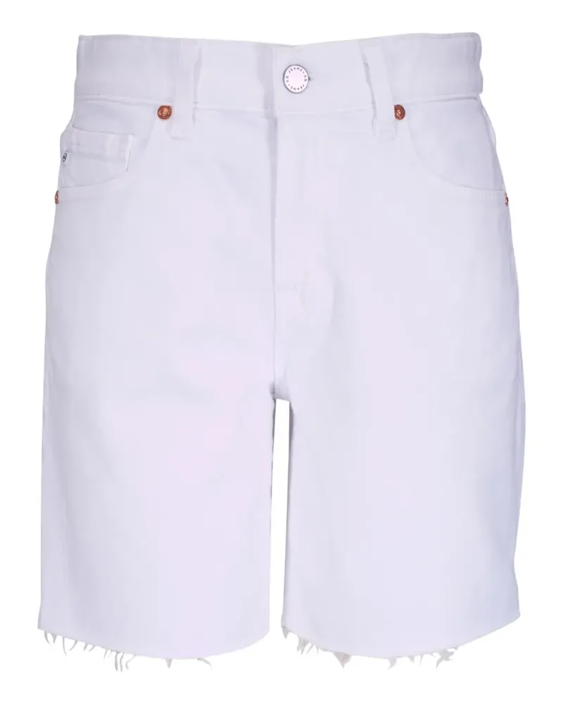 Adriano Goldschmied Shorts mit Logo-Patch - Weiß Weiß