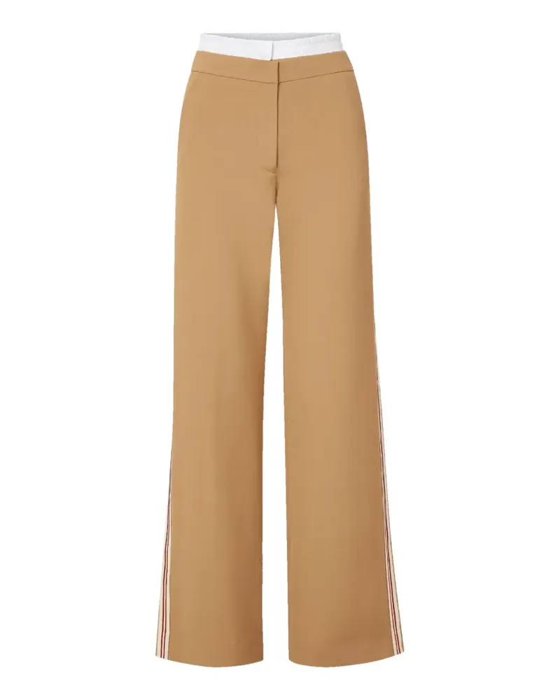 Veronica Beard Eugene panelled palazzo pants - Nude Nude