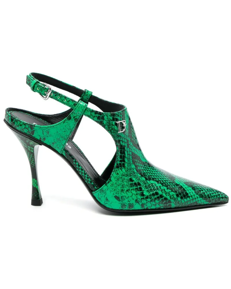 Dsquared2 Mary Janes aus Leder - Grün Grün