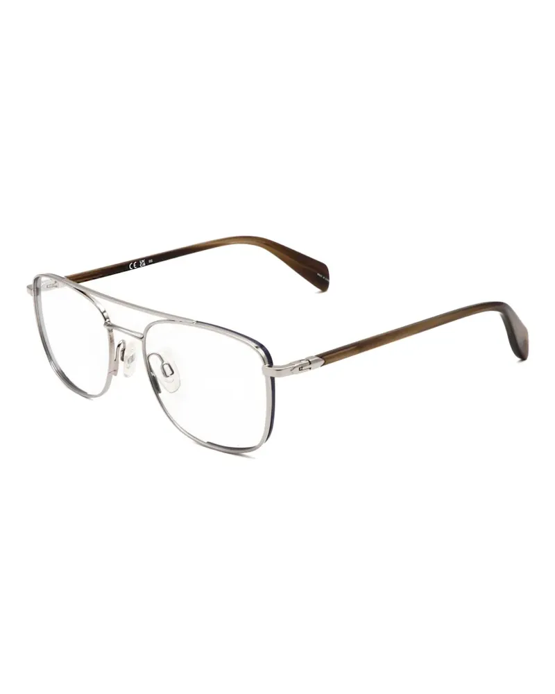 Rag & Bone Pilotenbrille mit Doppelsteg - Silber Silber