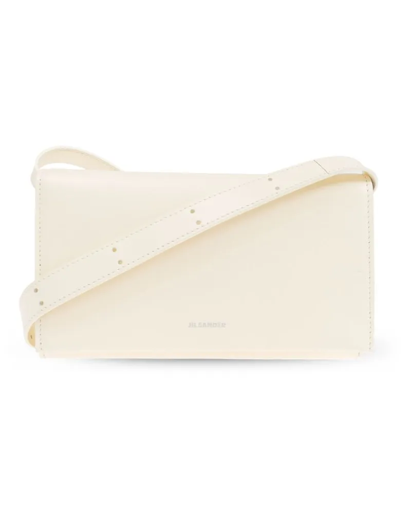Jil Sander All Day Schultertasche - Weiß Weiß