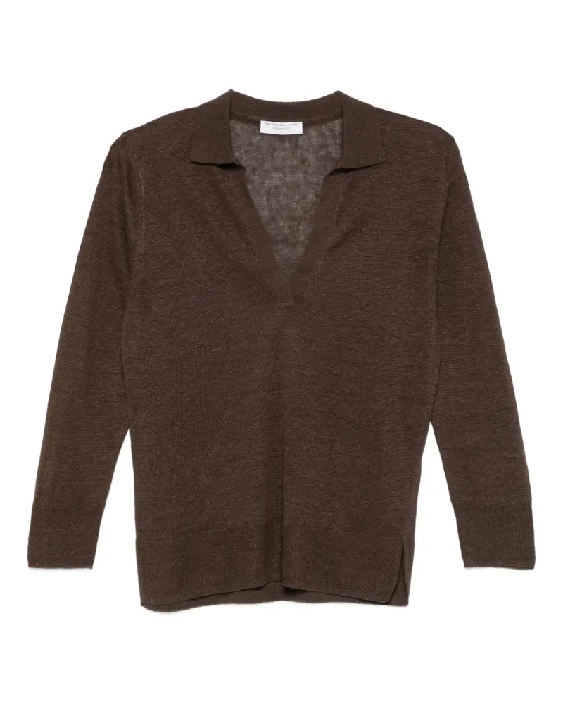 Majestic collared sweater - Braun Braun