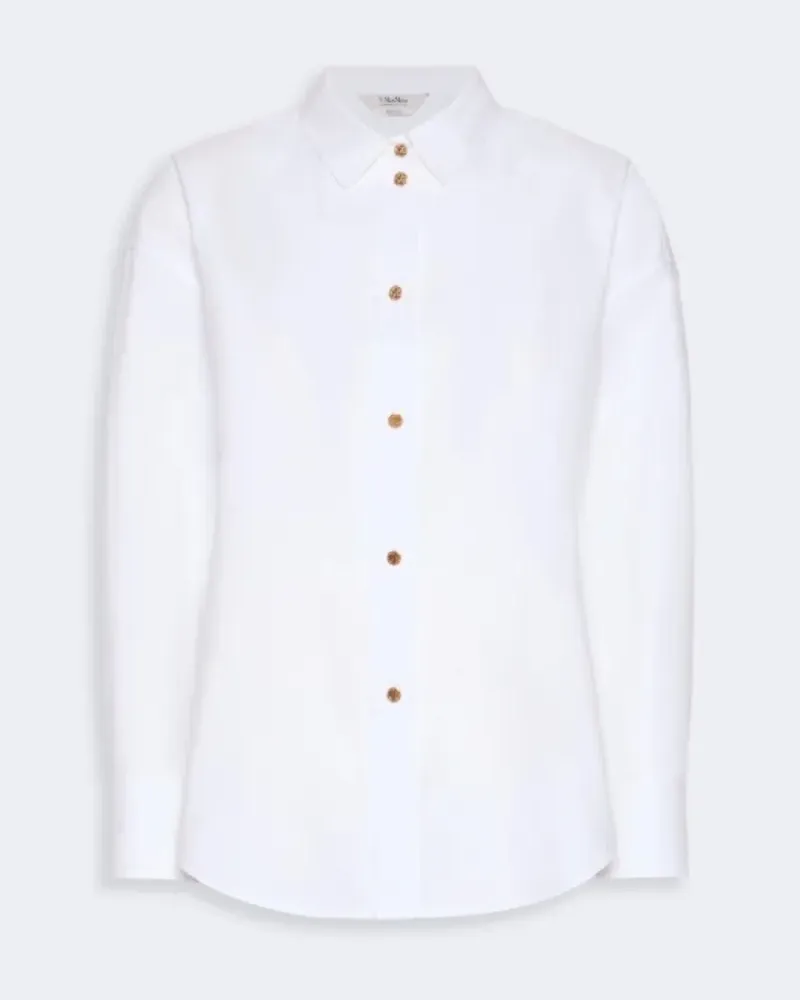 Max Mara drop-shoulder button-down shirt - Weiß Weiß