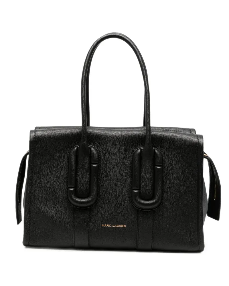 Marc Jacobs Shopper mit Logo-Schild - Schwarz Schwarz