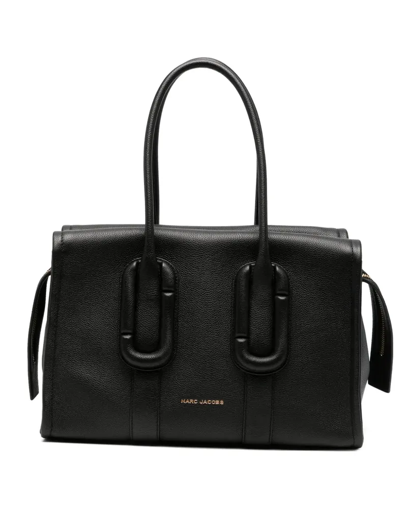 Marc Jacobs Shopper mit Logo-Schild - Schwarz Schwarz