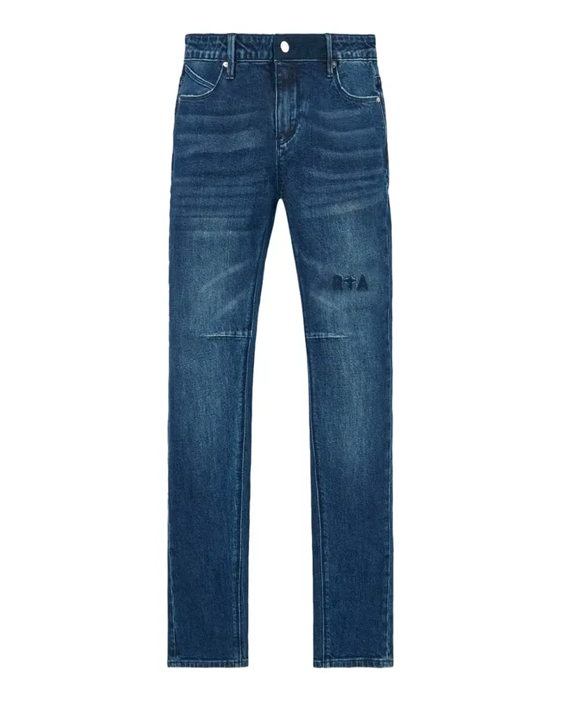 RTA Clayton logo-embroidered jeans - Blau Blau