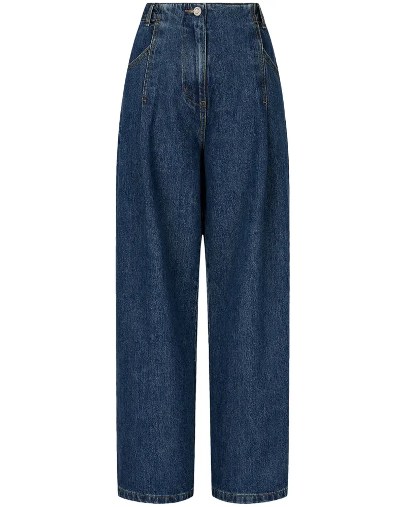 STUDIO TOMBOY Jeans mit hohem Bund - Blau Blau