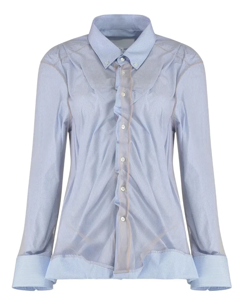 Maison Margiela Gestreiftes Hemd - Blau Blau