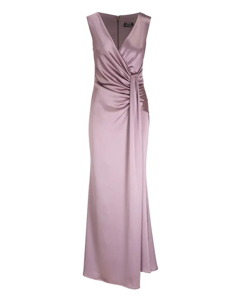 Kiton Maxikleid mit Raffungen - Rosa Rosa