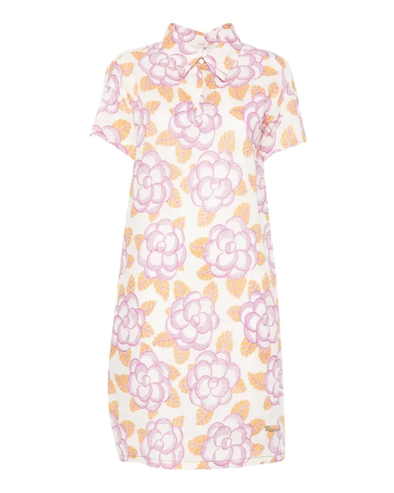 Marni short-sleeves midi dress - Weiß Weiß
