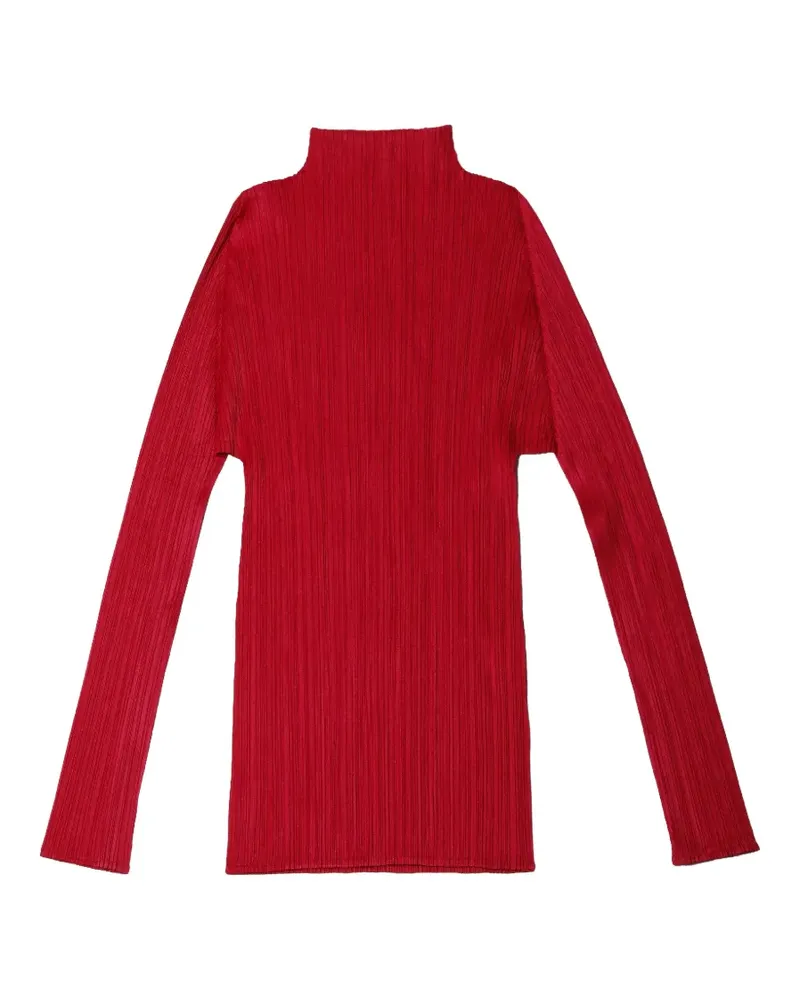 Issey Miyake high-neck top - Rot Rot