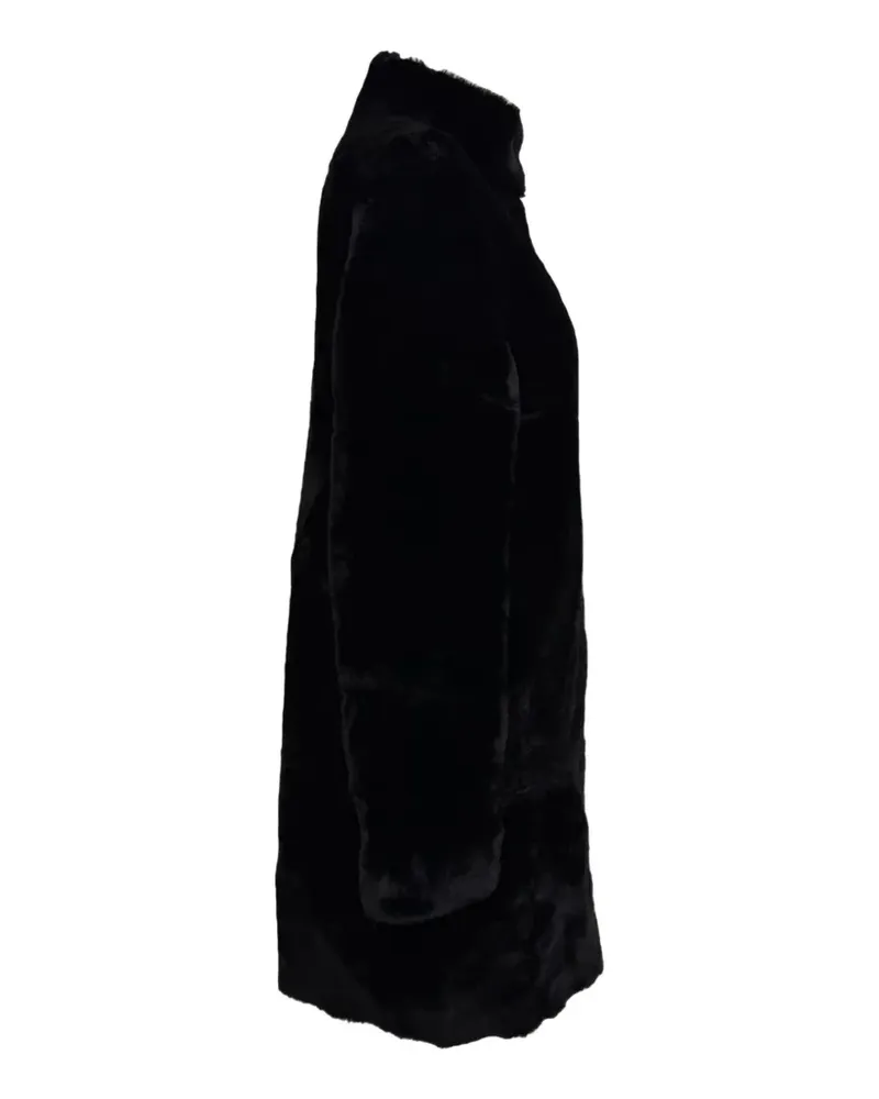 Maje Gibson shearling coat - Schwarz Schwarz
