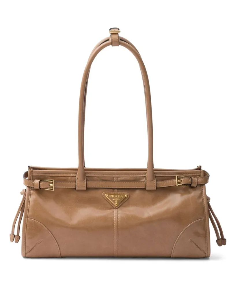 Prada Mittelgroße Bonnie Tote Bag - Braun Braun