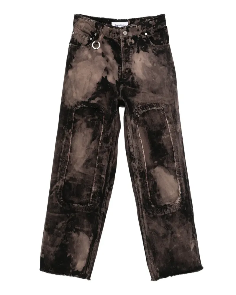 Études Studio Jeans mit Bleach-Effekt - Braun Braun