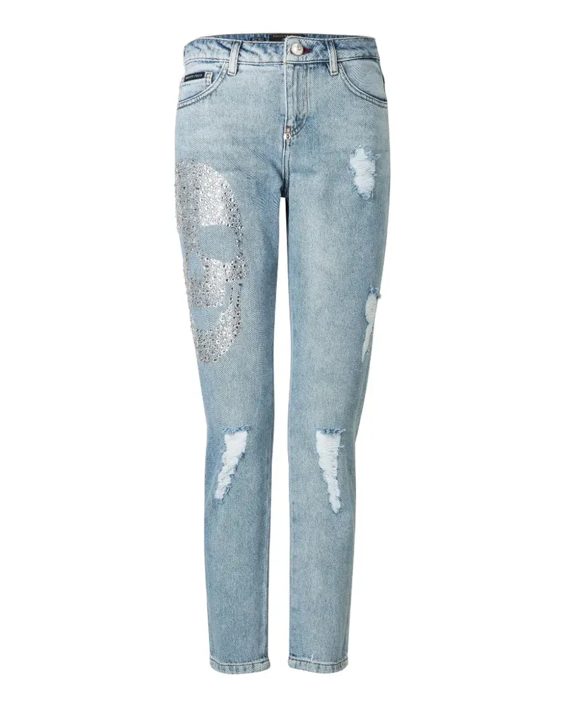Philipp Plein distressed jeans - Blau Blau