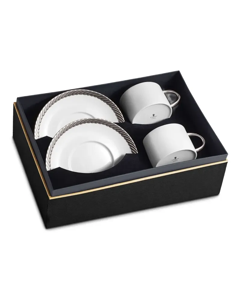 L’OBJET Corde Tassen (2er-Set) - Weiß Weiß