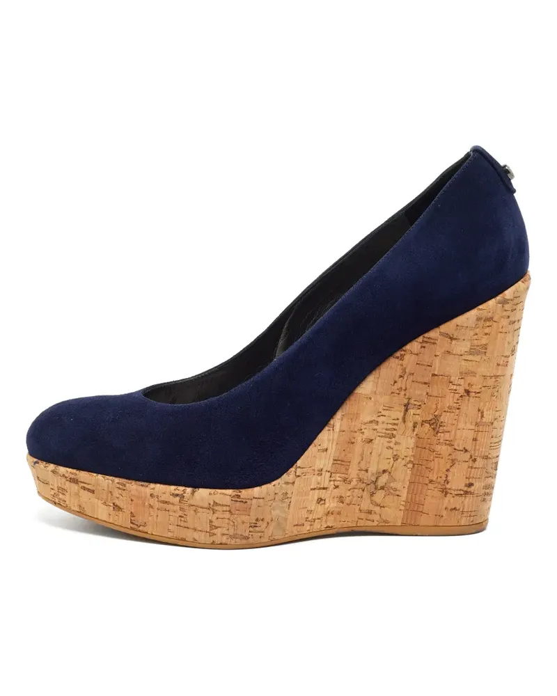 Stuart Weitzman Corkswoon Wedge-Pumps - Blau Blau