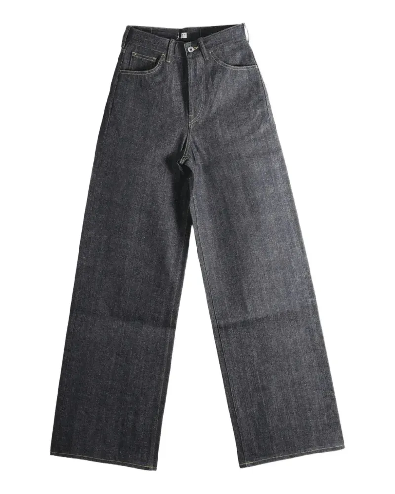 Taiga Takahashi Hose mit Kontrastnähten - Blau Blau